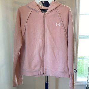 Under Armour crop pink jacket size medium